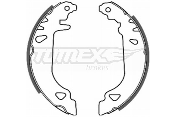 Sada brzdových čeľustí TOMEX Brakes